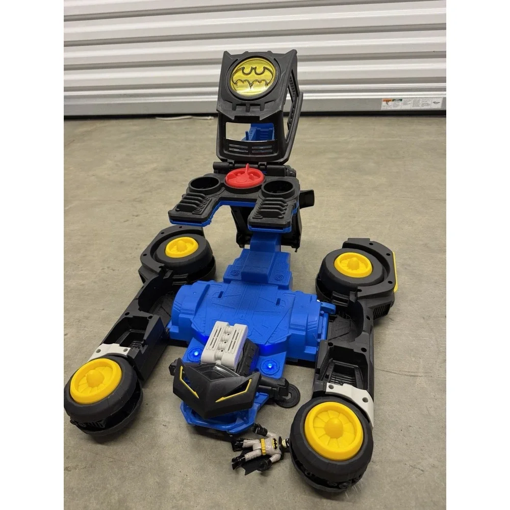 Fisher Price Imaginext DC Transforming BATMAN Batmobile R/C‎ Car - Tested Works